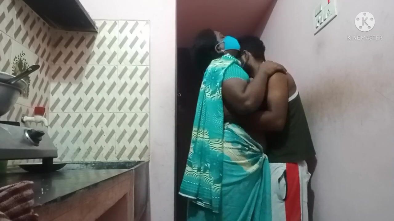 Tamil wife kitchen sex night time standing position