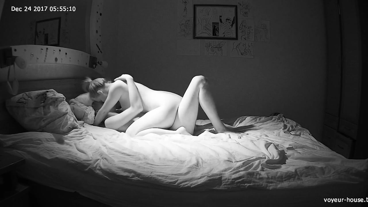 Teenage Amateur Couple has Sex on Night Vision Hidden Camera photo pic